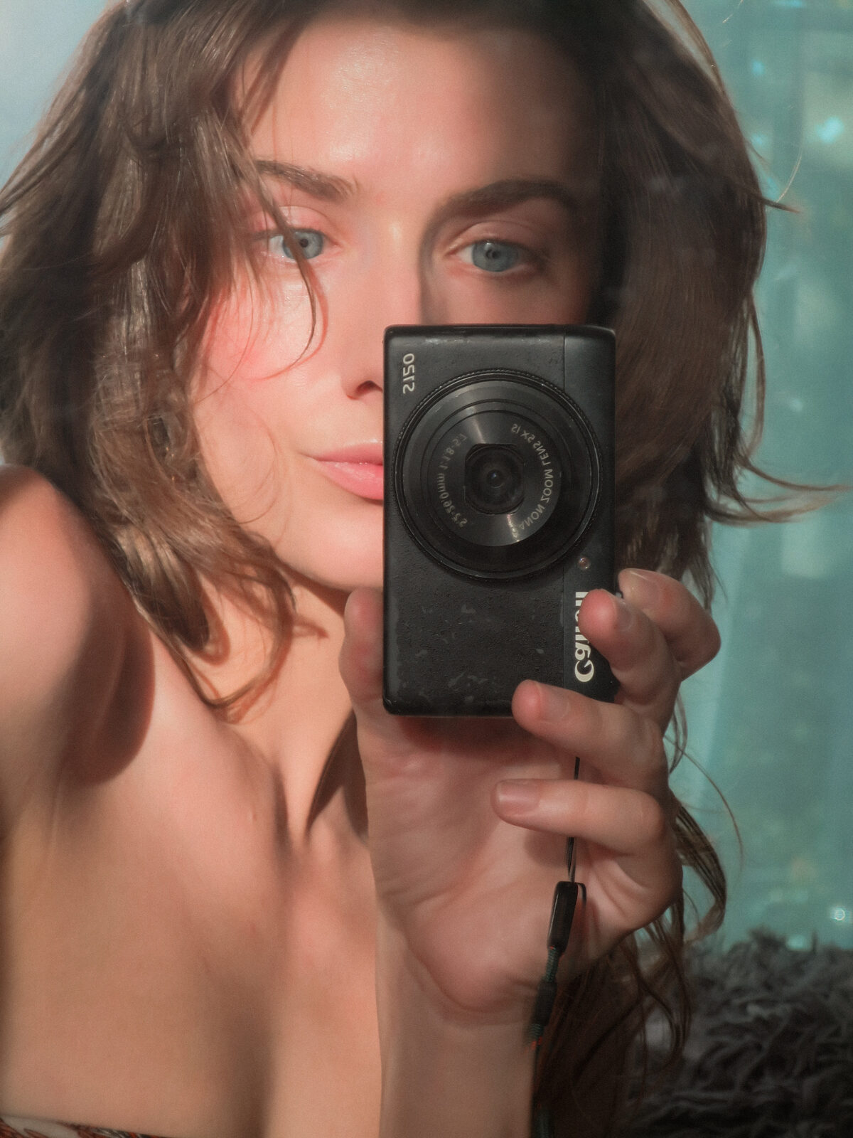 Self-portrait in a mirror